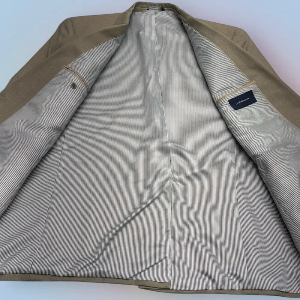 CROFT & BARROW Men's 44R Tan Blazer